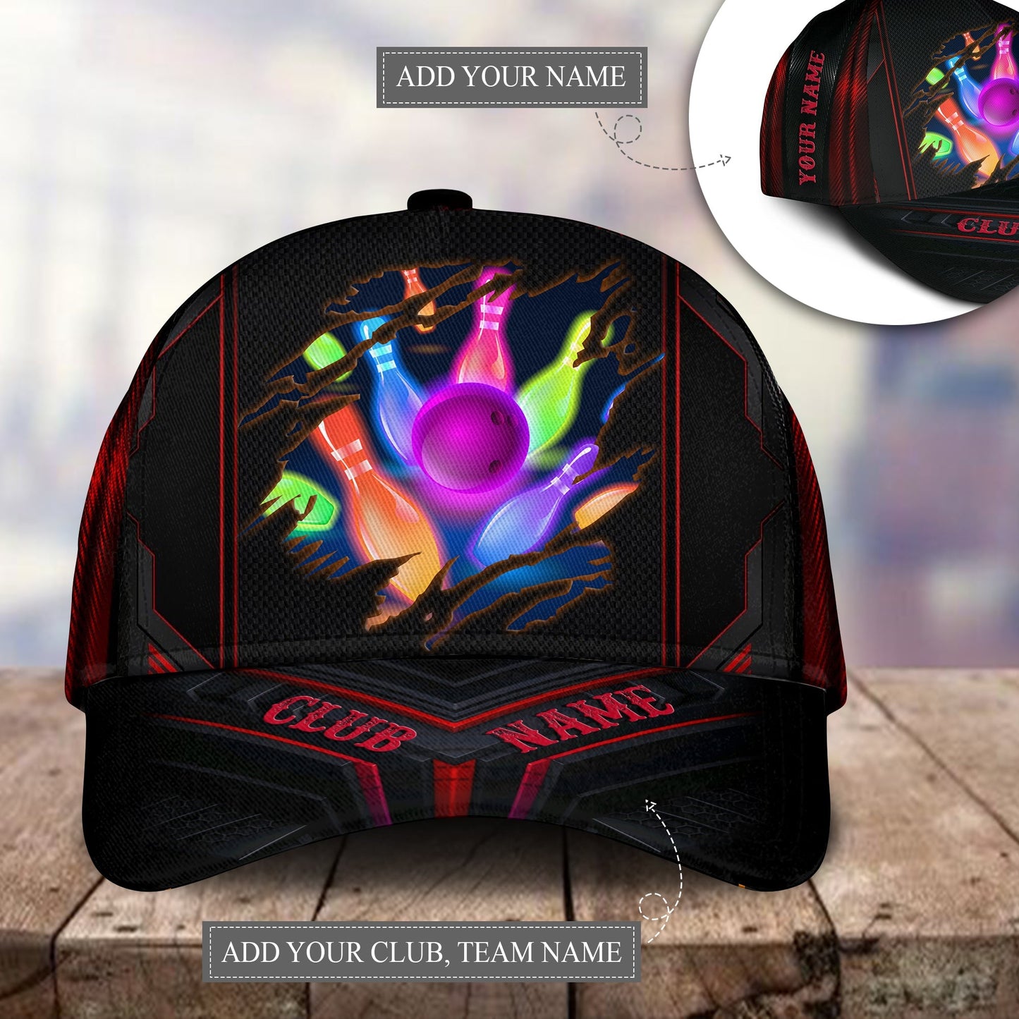 Bowling Team Personalized Classic Cap For Seasonal Events Outdoor Trips And Everyday Comfort