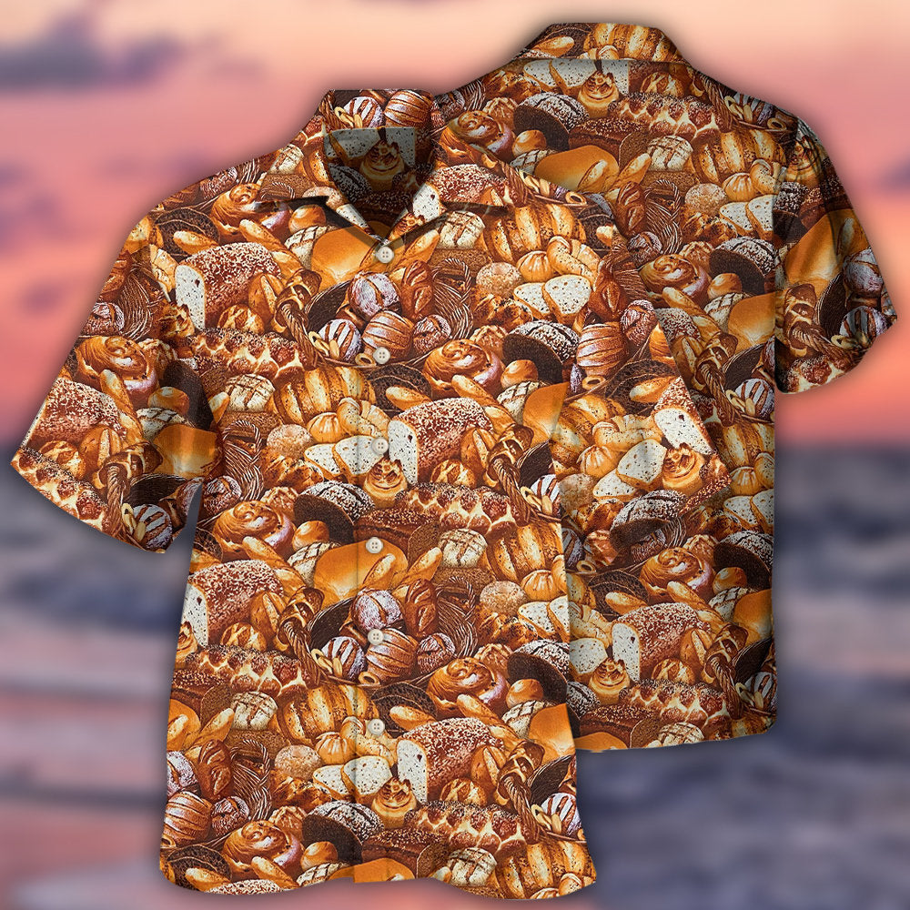Creative Bread Baking Food Hawaiian Shirt For Summer Vacation, Beach Travel, And Casual Wear