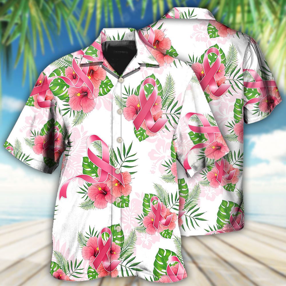 Breast Cancer Hope Strength Hawaiian Shirt For Resort Trips, Coastal Parties, And Warm Weather Style