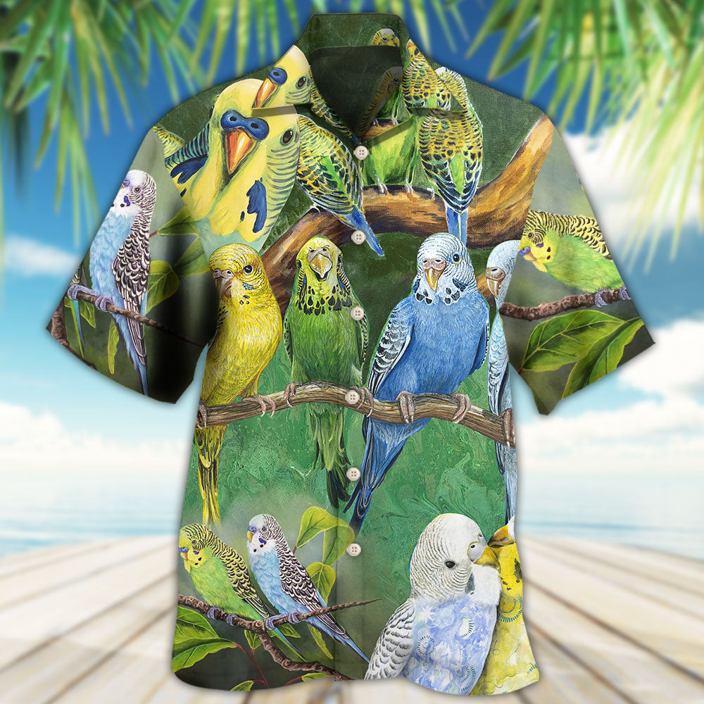Parrot Budgie Hawaiian Shirt For Warm Weather Adventures And Everyday Comfort