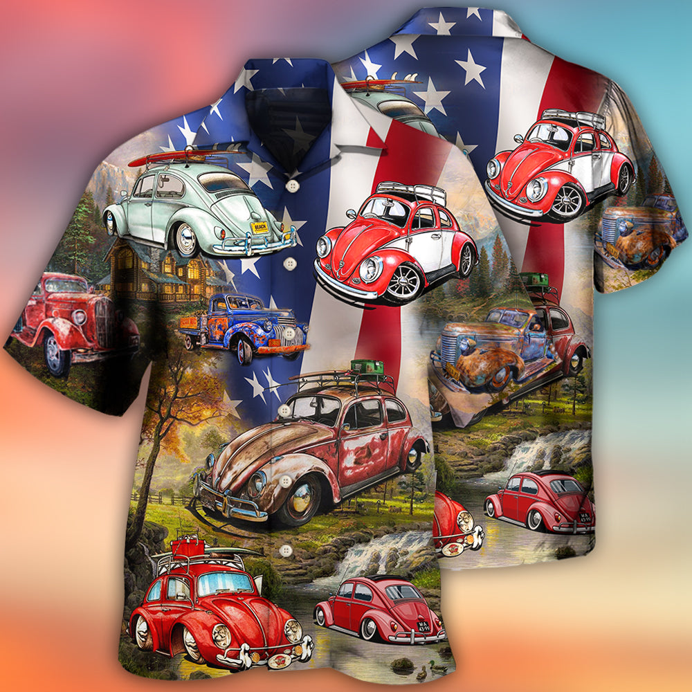 Camping Independence Day Hawaiian Shirt For Poolside Relaxation And Sunny Getaways