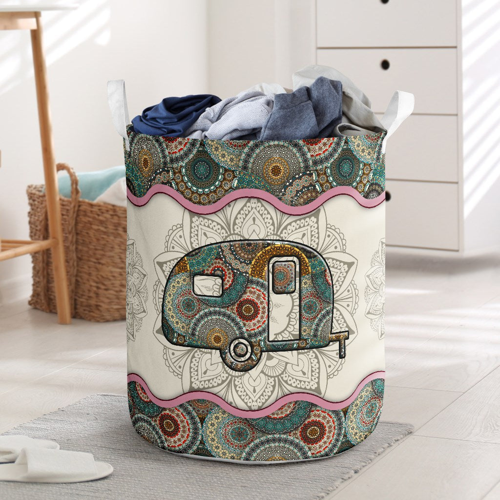 Camping Van Laundry Basket For Nursery Dorm And Home Storage