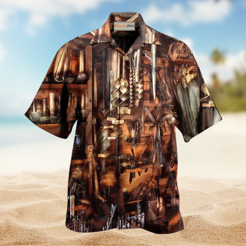 Carpenter That Is A Lot Of Tools Hawaiian Shirt For Summer Vacation Beach Travel And Relaxed Casual Wear