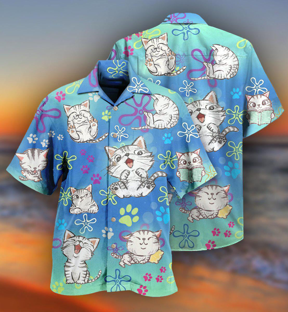 Cat Hawaiian Shirt For Resort Getaways And Comfortable Summer Activities
