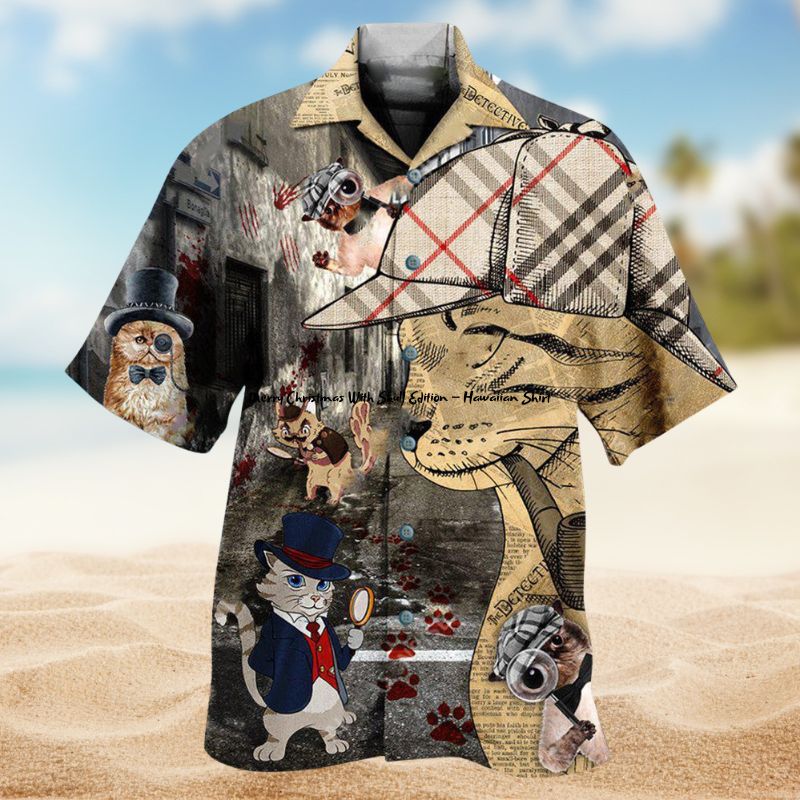 Cats Master Detective Hawaiian Shirt For Beach Holidays Wildlife Lovers And Distinctive Summer Style