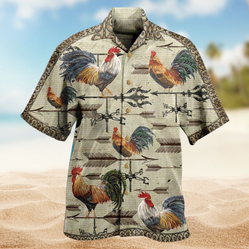 Chicken Find A Way Or Make One Hawaiian Shirt For Summer Vacation Beach Travel And Relaxed Casual Wear