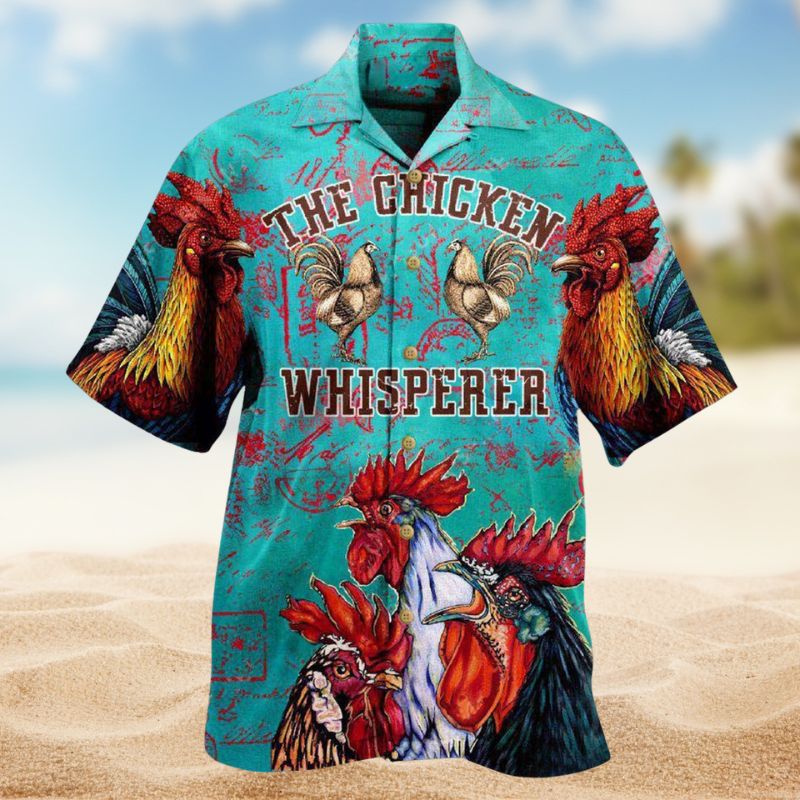 Chicken Whisperer Hawaiian Shirt For Coastal Travel, Casual Events, And Comfortable Summer Wear