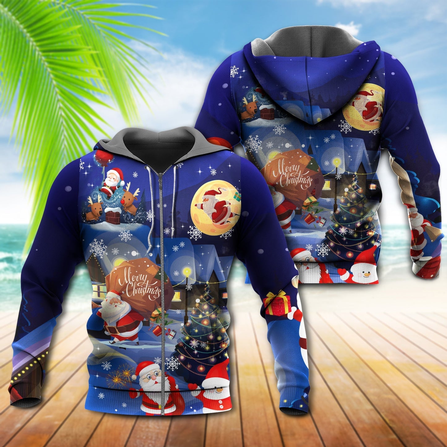Christmas Santa Gift Love Night Hoodie For Holiday Vacations Winter Events And Everyday Comfort