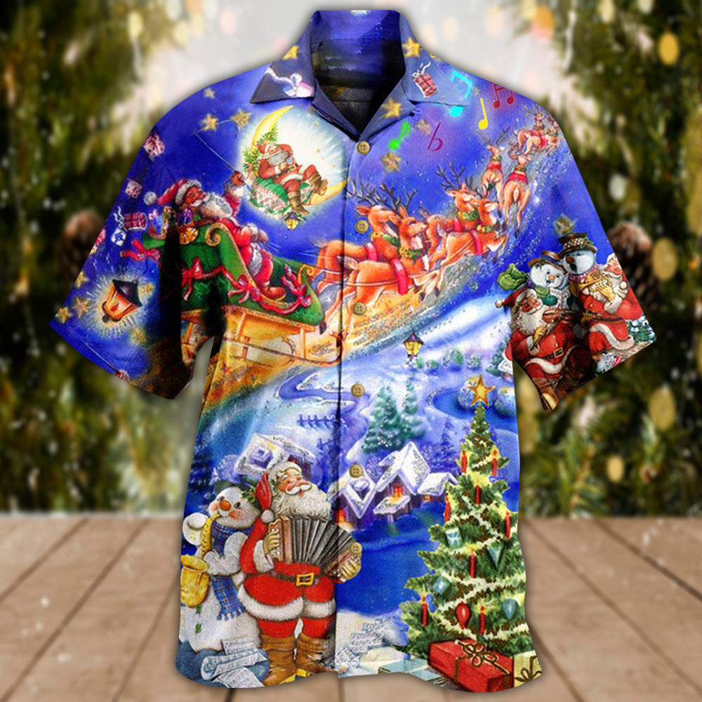 Christmas Santa Hawaiian Shirt For Poolside Relaxation And Sunny Getaways