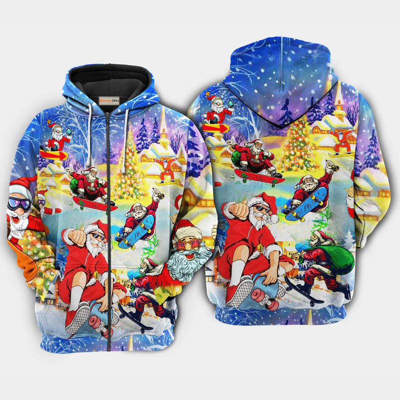 Christmas Skateboard Holiday Hoodie For Festive Days Casual Adventures And Thoughtful Seasonal Gifting