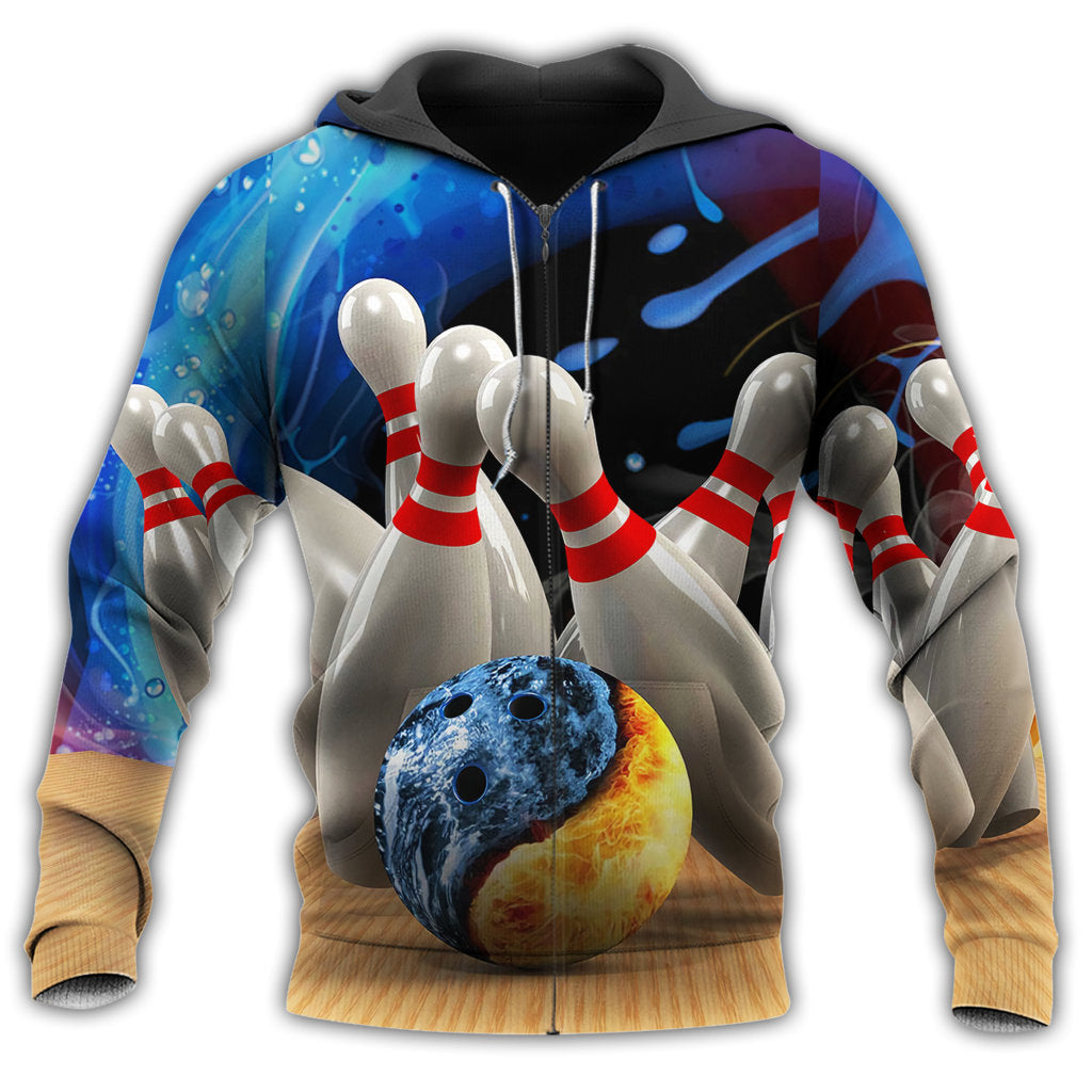 Classic Bowling Hot Hoodie For Casual Activities Weekend Travel And Gift Ideas