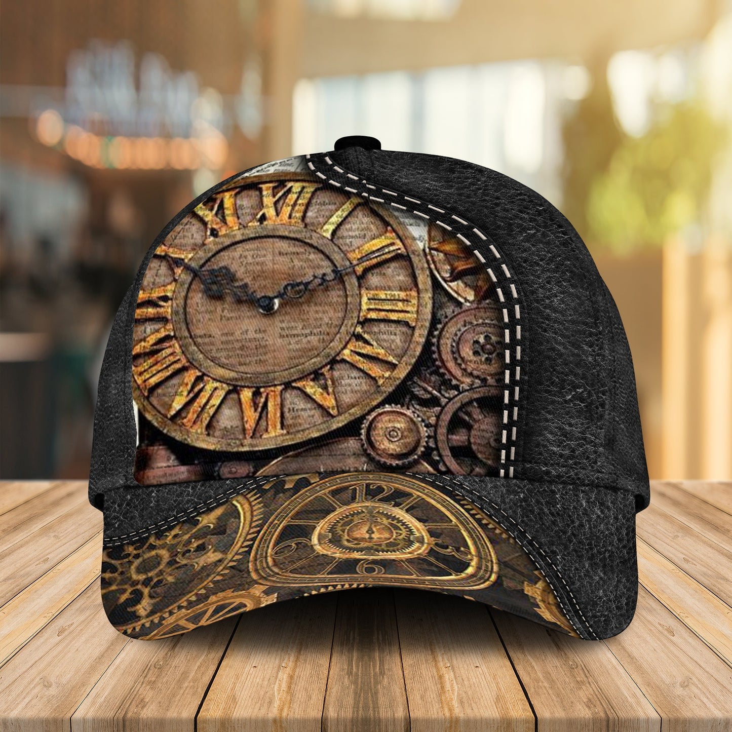 Steampunk Clock Machine Vintage Classic Cap For Casual Outfits Vacations And Everyday Styling