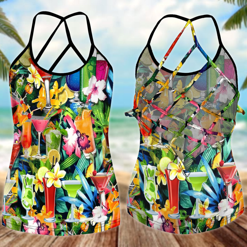 Cocktail Hot Summer Hollow Tank Top For Summer Outings And Everyday Comfort