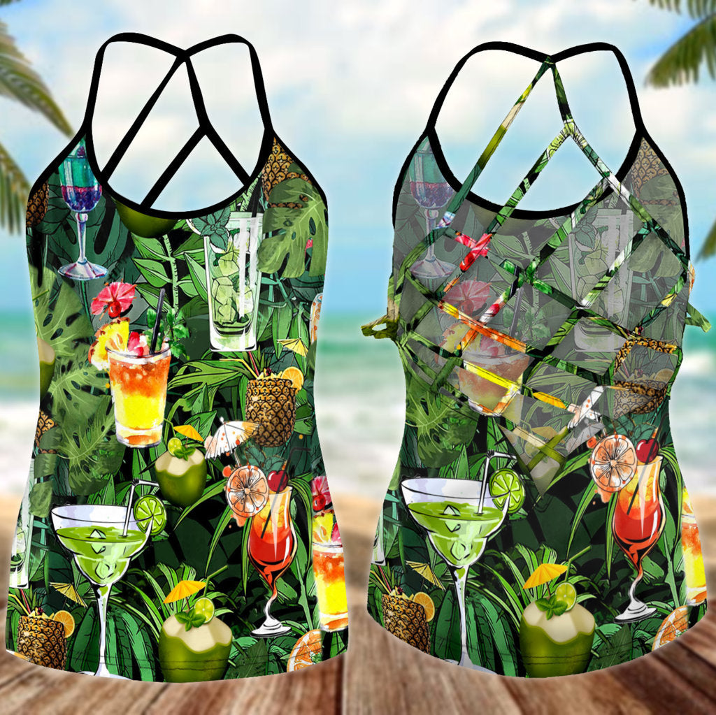 Cocktail Hot Summer Hollow Tank Top For Fitness Activities And Relaxed Style