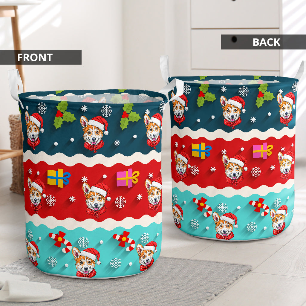Corgi Symbol Pattern Laundry Basket For Room Home Organizer