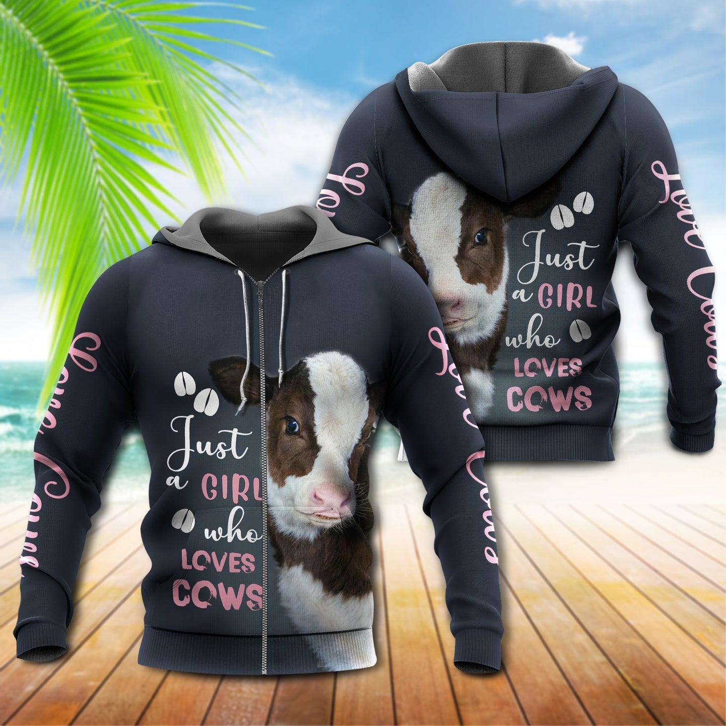 Cow Girl Loves Cows Hoodie For Country Events Daily Outfits And Relaxed Streetwear