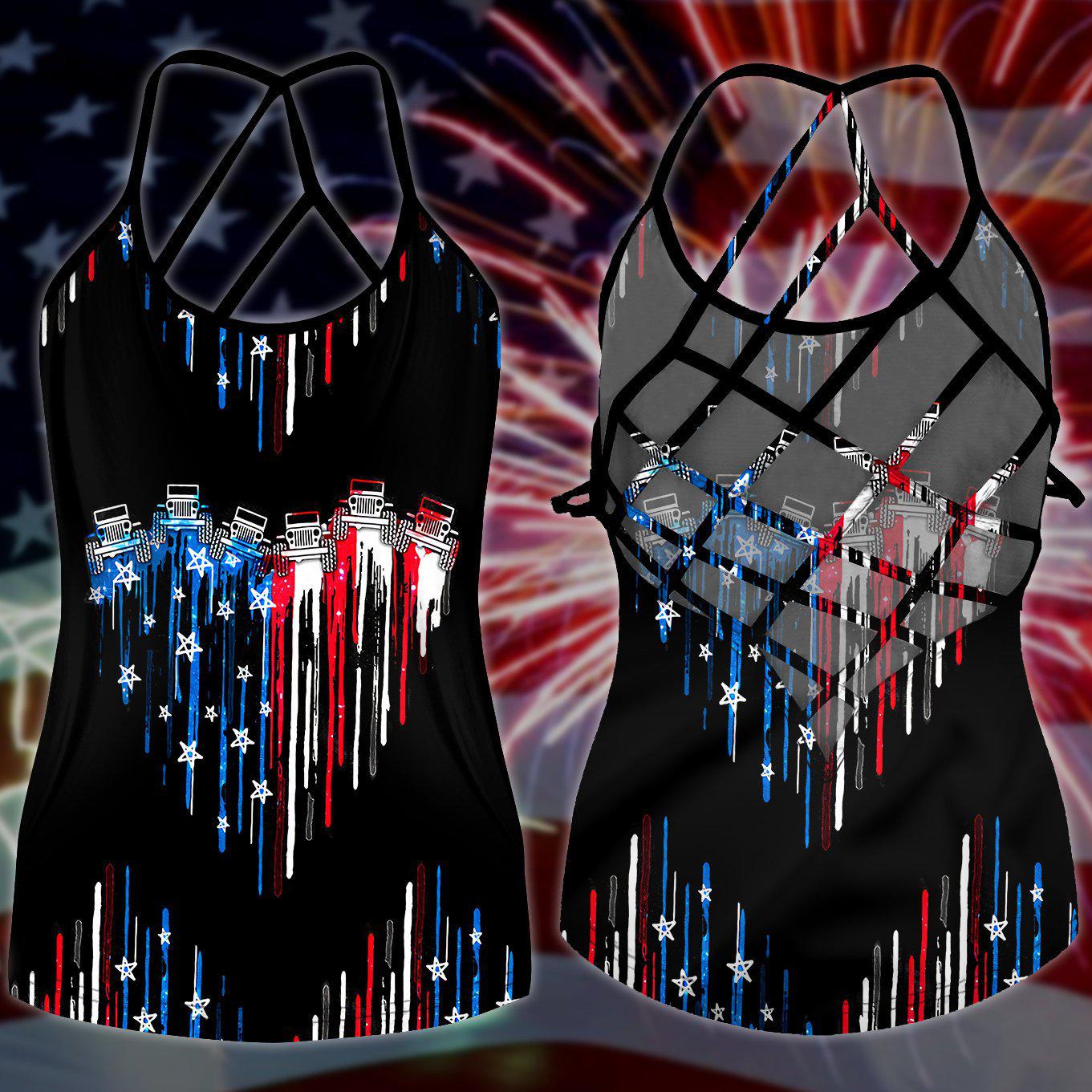 America Independence Day Happiness Hollow Tank Top For Active Lifestyles And Weekend Style
