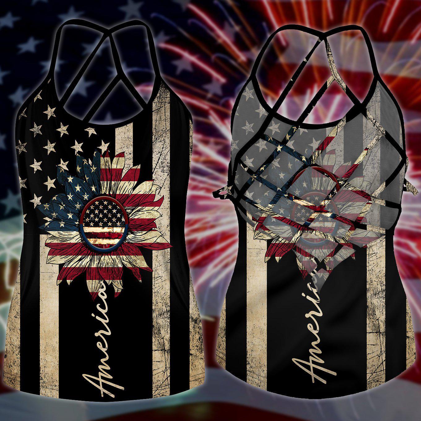 America Independence Day Happiness Hollow Tank Top For Summer Outings And Everyday Comfort