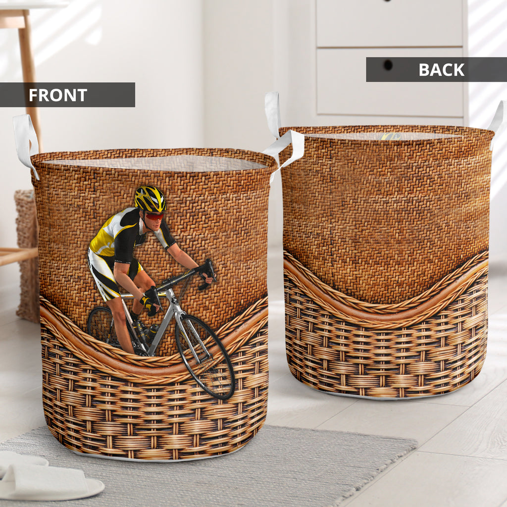 Cycling Rattan Texture Beautiful Style Laundry Basket For Room Home Organizer