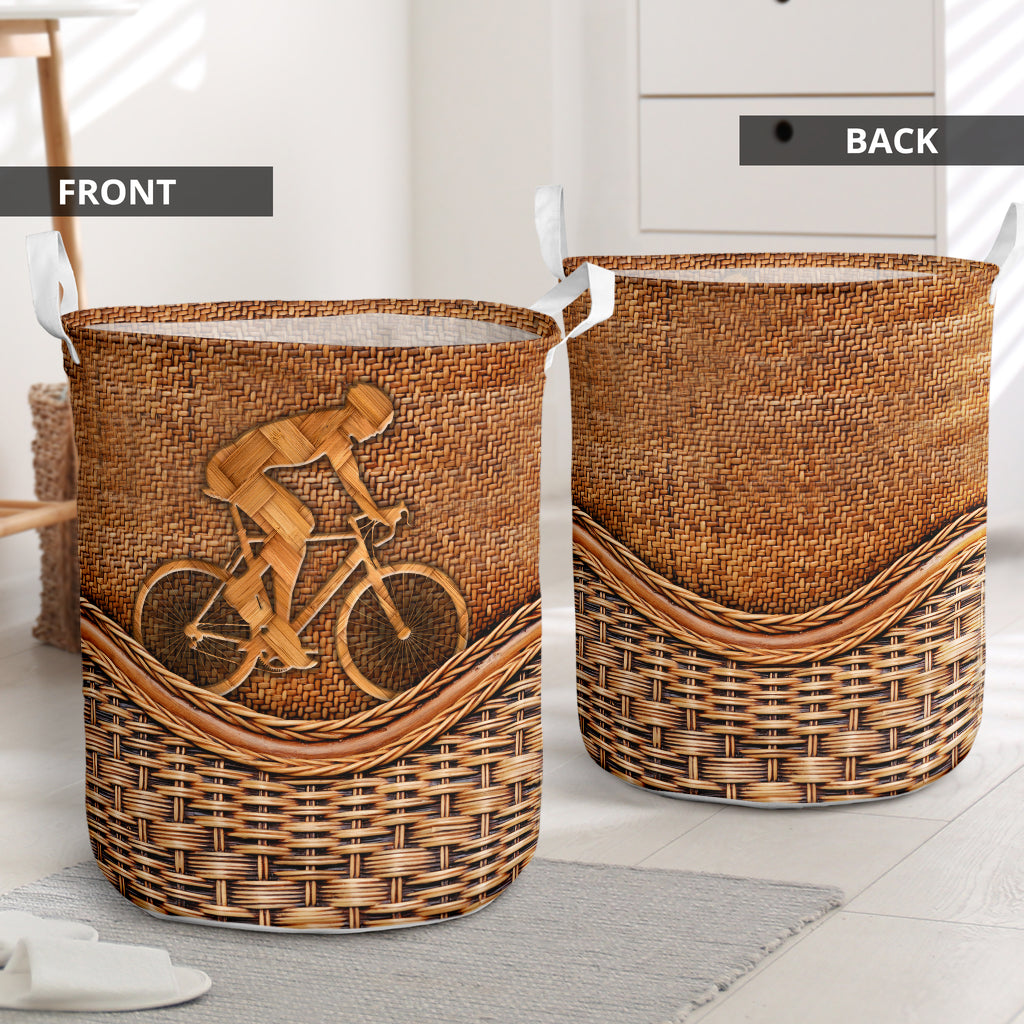 Cycling Rattan Texture Wonderful Style Laundry Basket For Room Home Organizer
