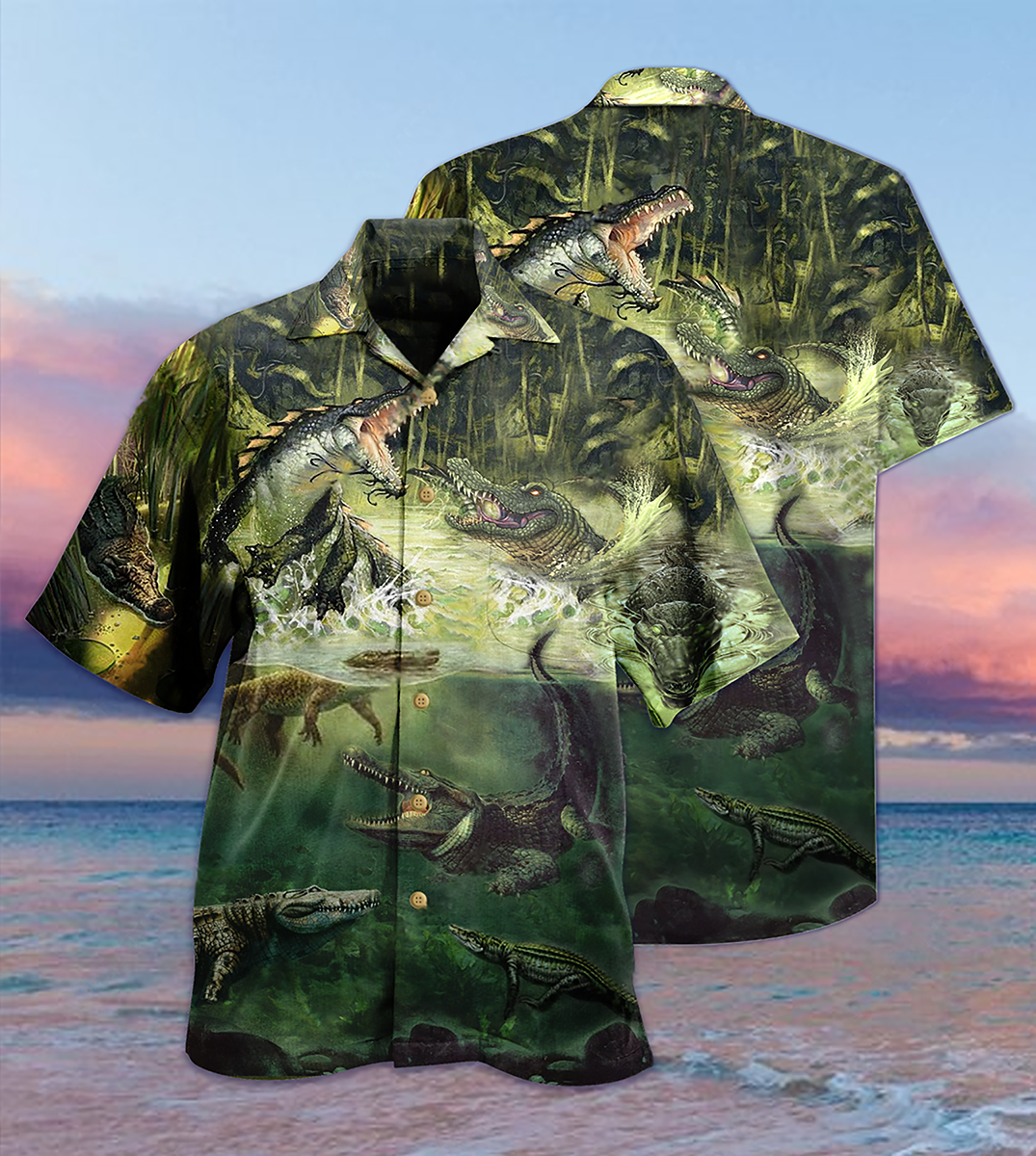 Alligator Hawaiian Shirt For Island Holidays Summer Parties And Casual Outdoor Wear And Resort Style