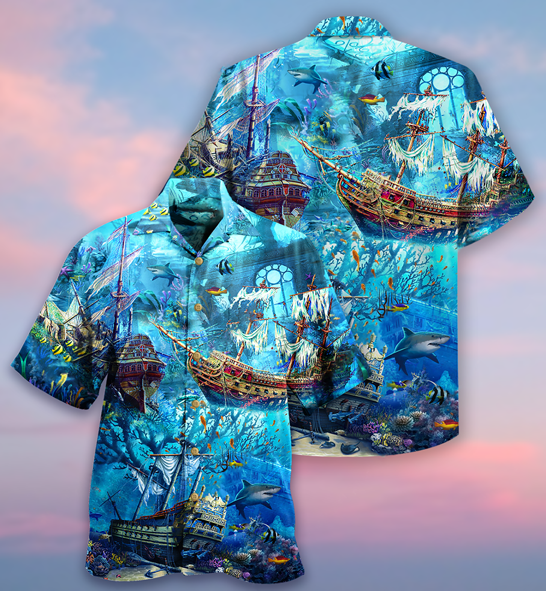 Ship Underwater Treasures Forgotten Hawaiian Shirt For Warm Weather Adventures And Everyday Comfort
