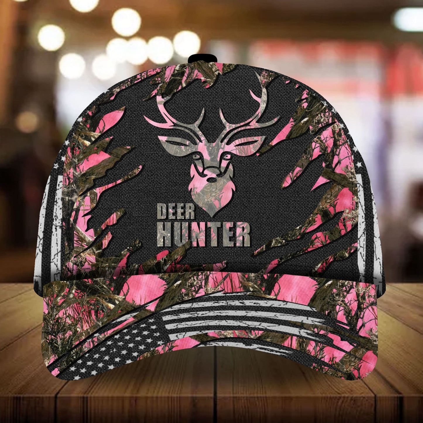 Deer Hunter Hunting 3D Camo Classic Cap For Comfortable Casual Wear Holidays And Outdoor Trips