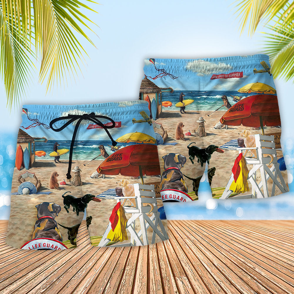 Dog Lifeguard Beach Fun Beach Shorts For Warm Weather Travel And Everyday Comfort