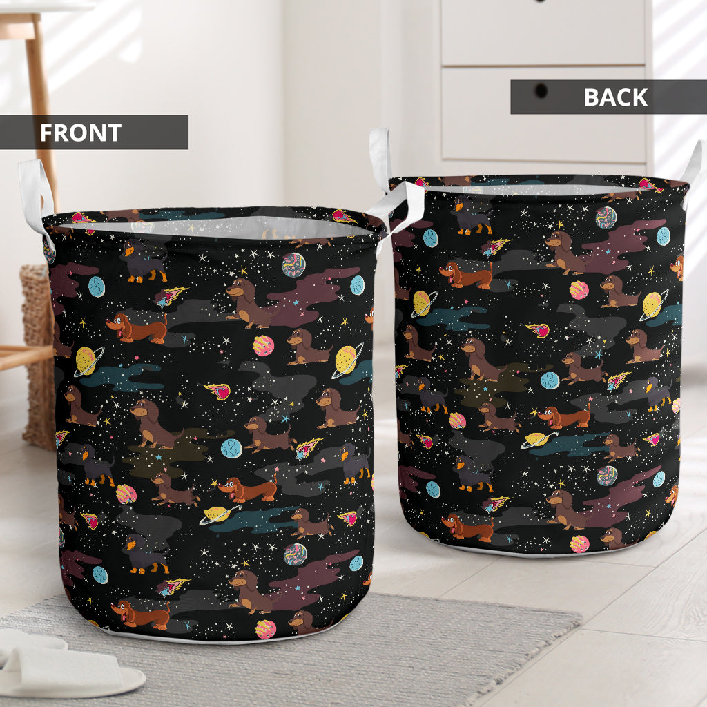 Dachshund Sky Laundry Basket For Room Home Organizer