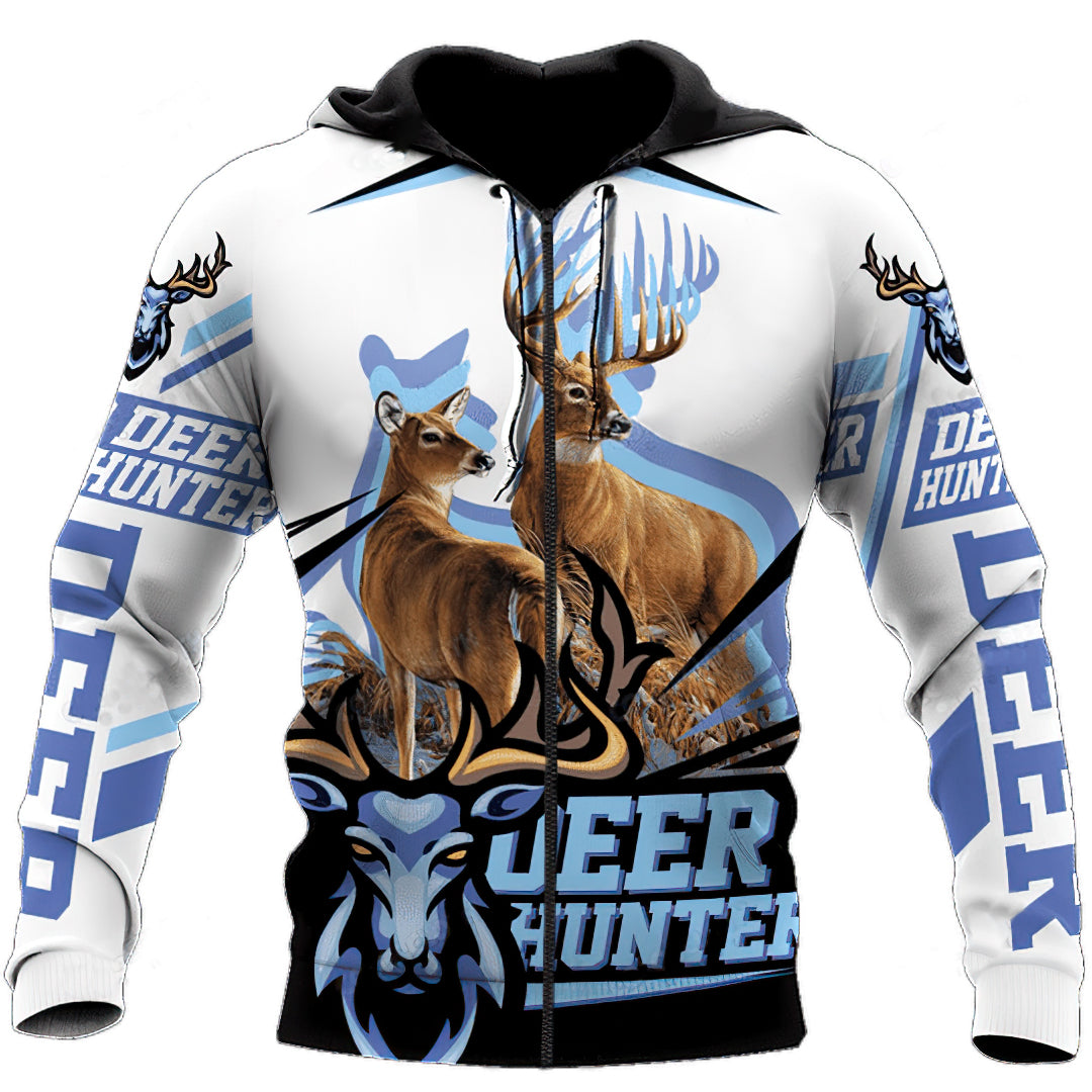Deer Hunter Outdoor Hoodie For Forest Outings Travel Days And Relaxed Casual Comfort