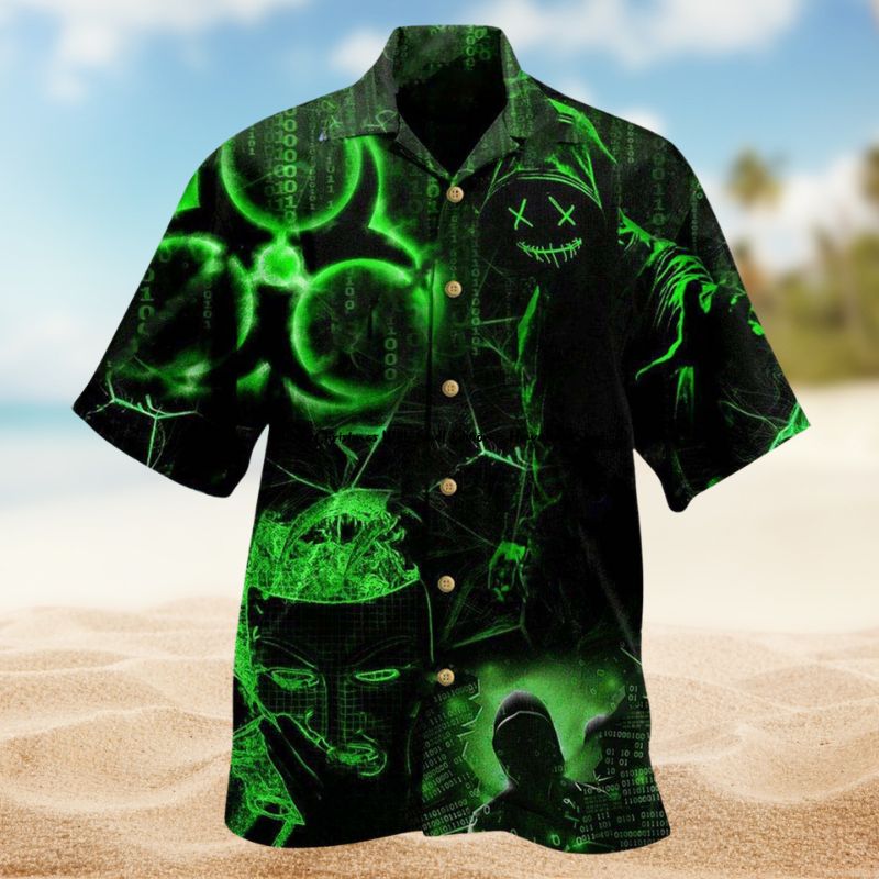 Digital Grid Insider Hawaiian Shirt For Island Getaways Beach Parties And Comfortable Vacation Style
