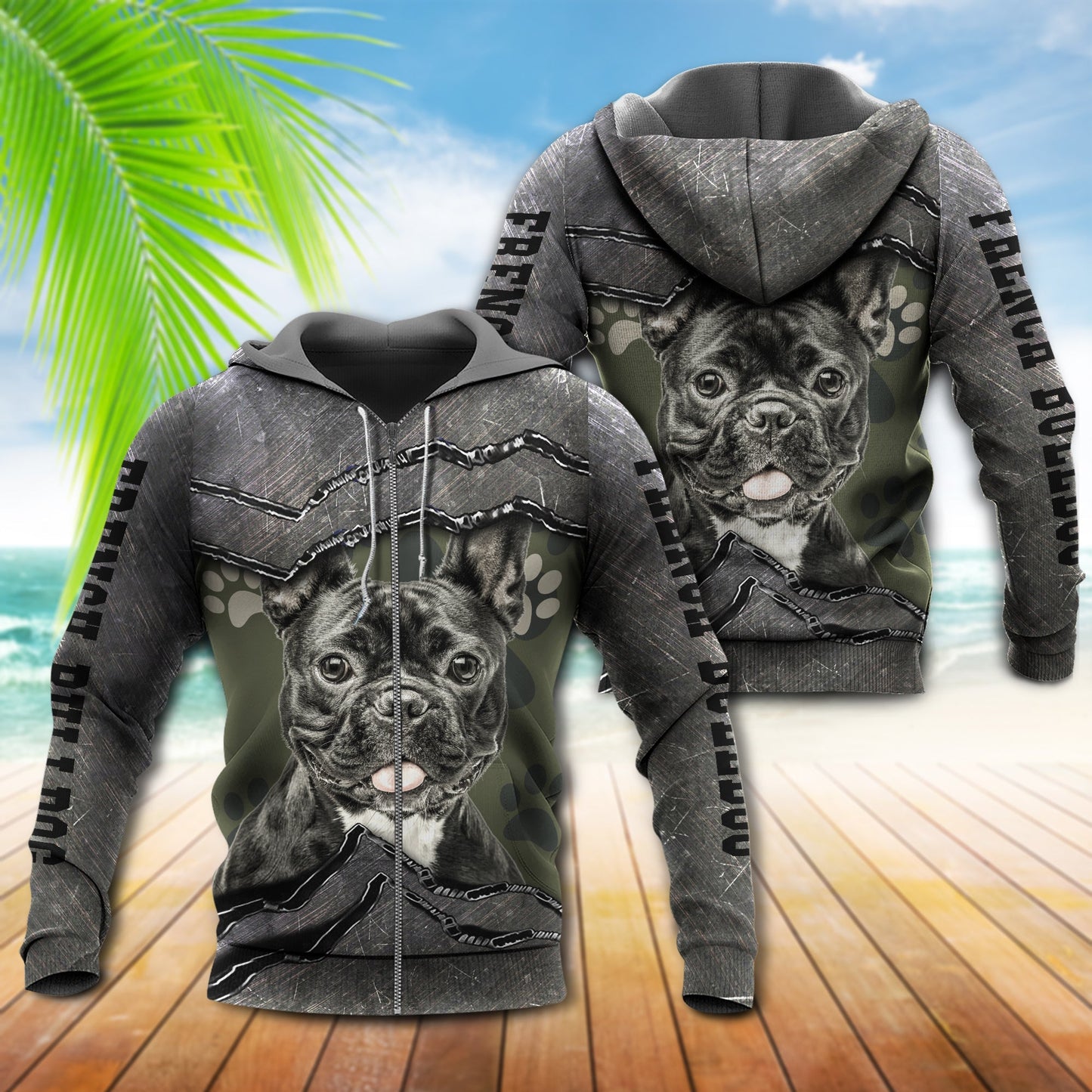 French Bulldog Friend Hoodie For Casual Streetwear Travel And Everyday Comfort