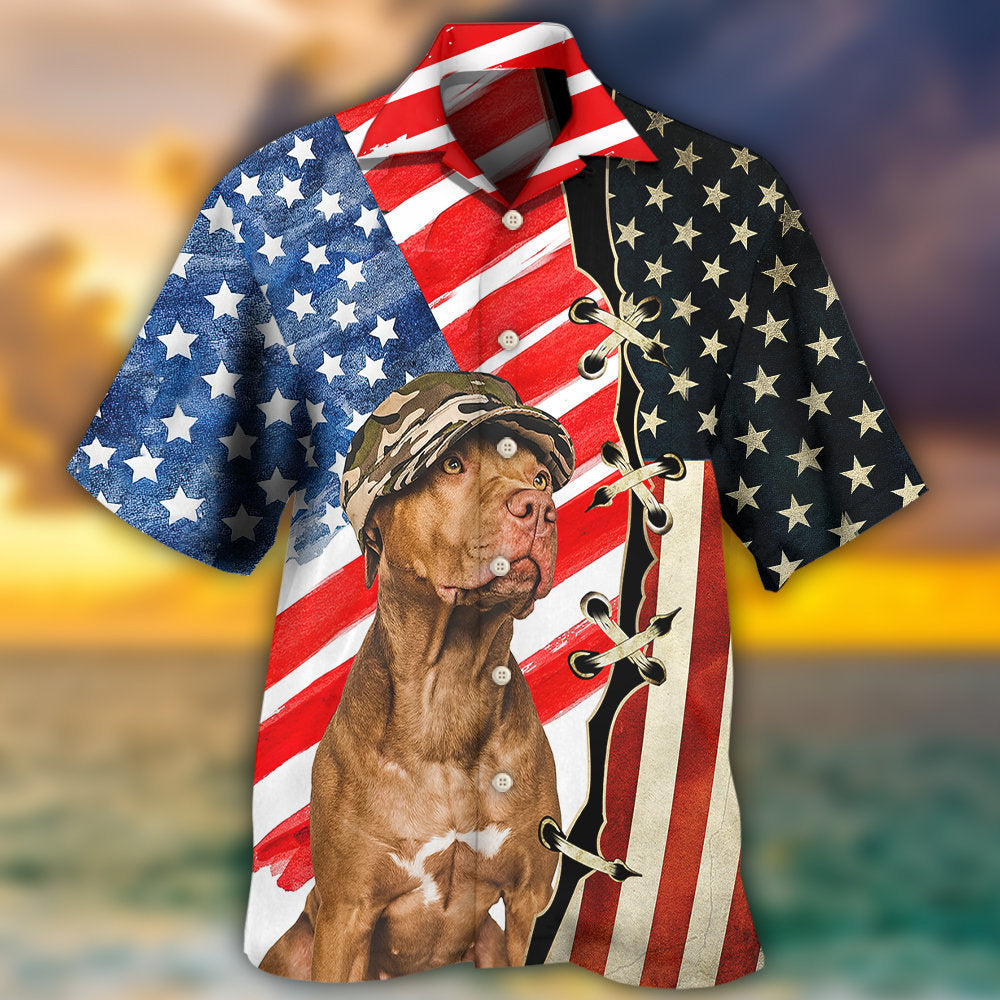 Dog Independence Day Hawaiian Shirt For Vacation Days And Relaxed Coastal Outings