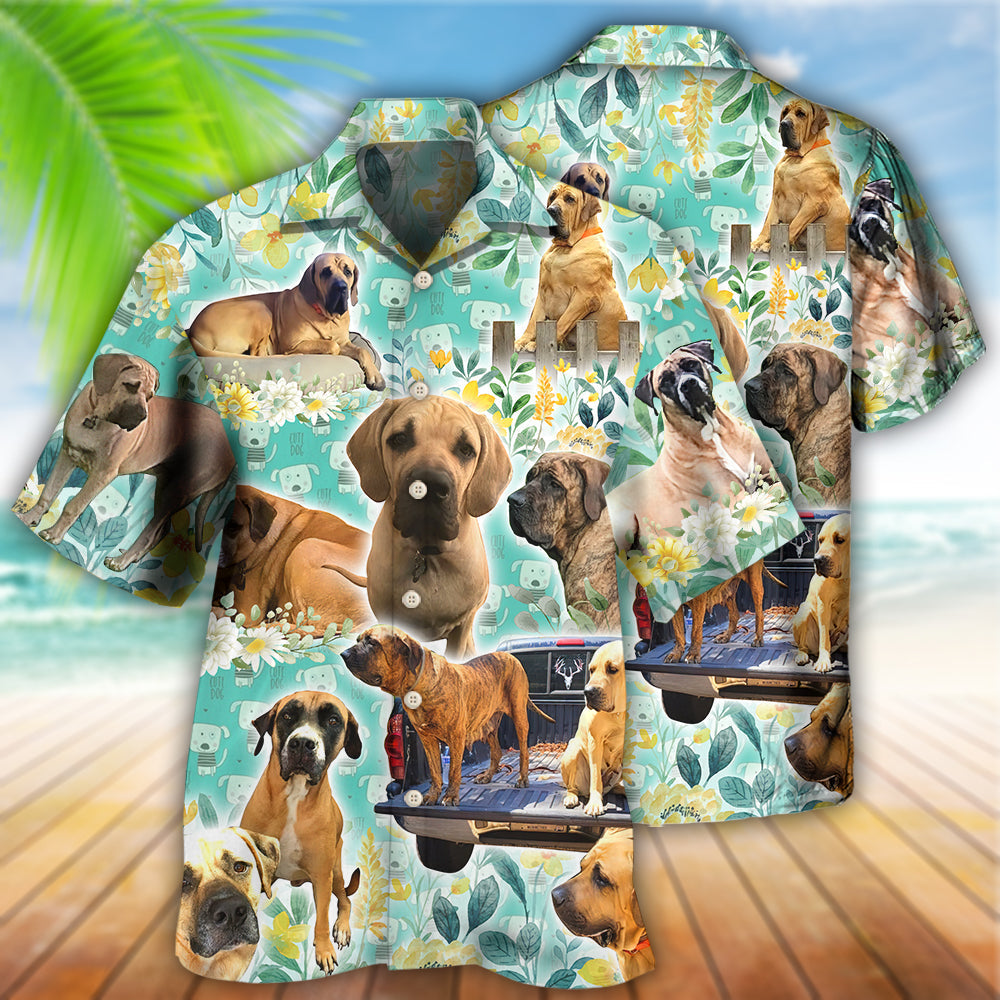 Floral Dog Hawaiian Shirt For Summer Vacation And Beach Travel