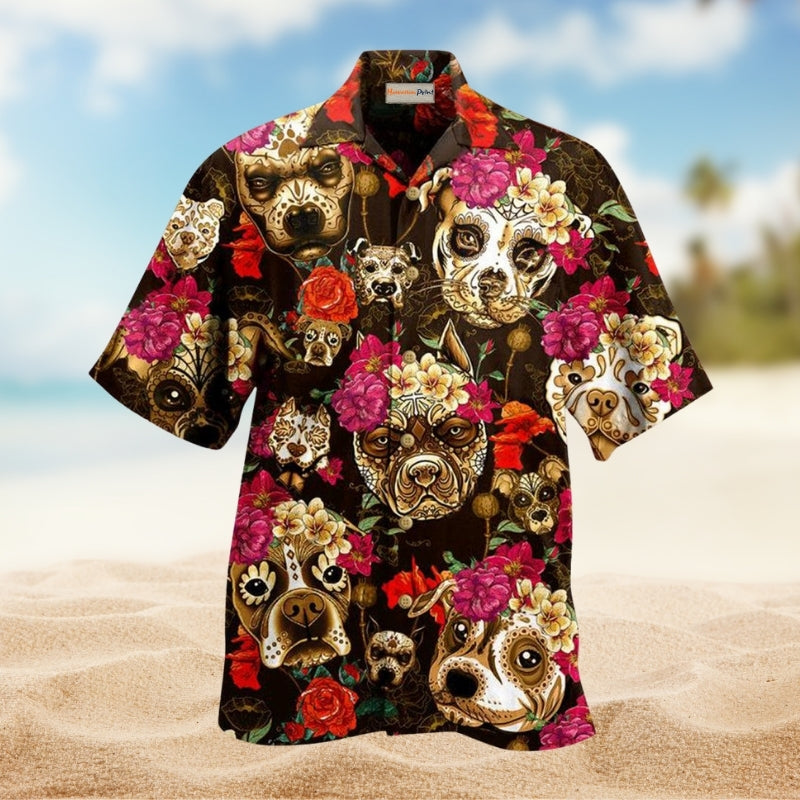 Coastal Freediving Activity Hawaiian Shirt Pattern Detail For Casual Outings