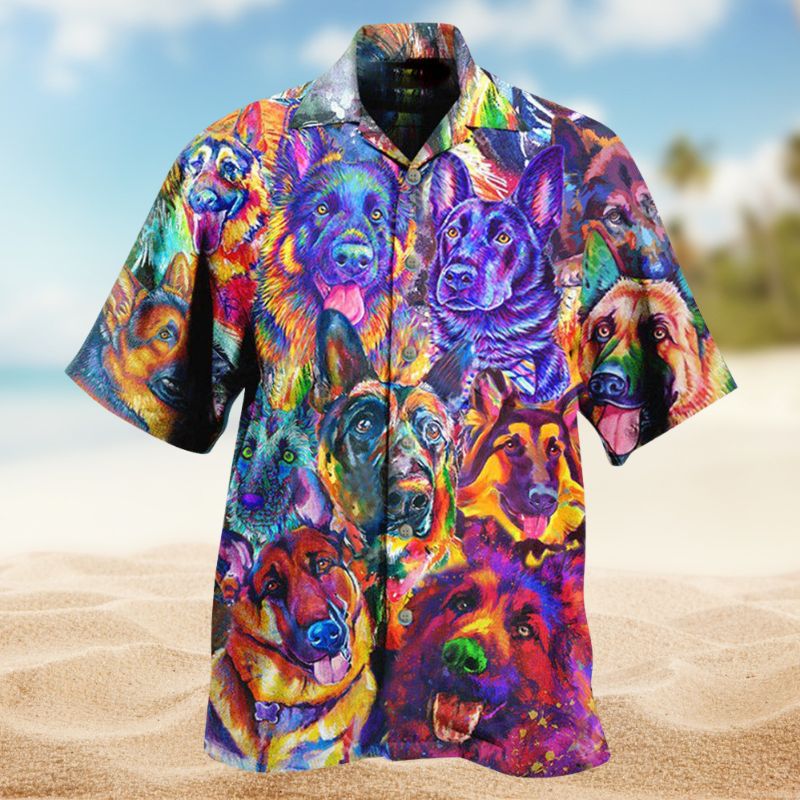 Dog That'S Shepherd Hawaiian Shirt For Tropical Holidays, Outdoor Gatherings, And Everyday Comfort