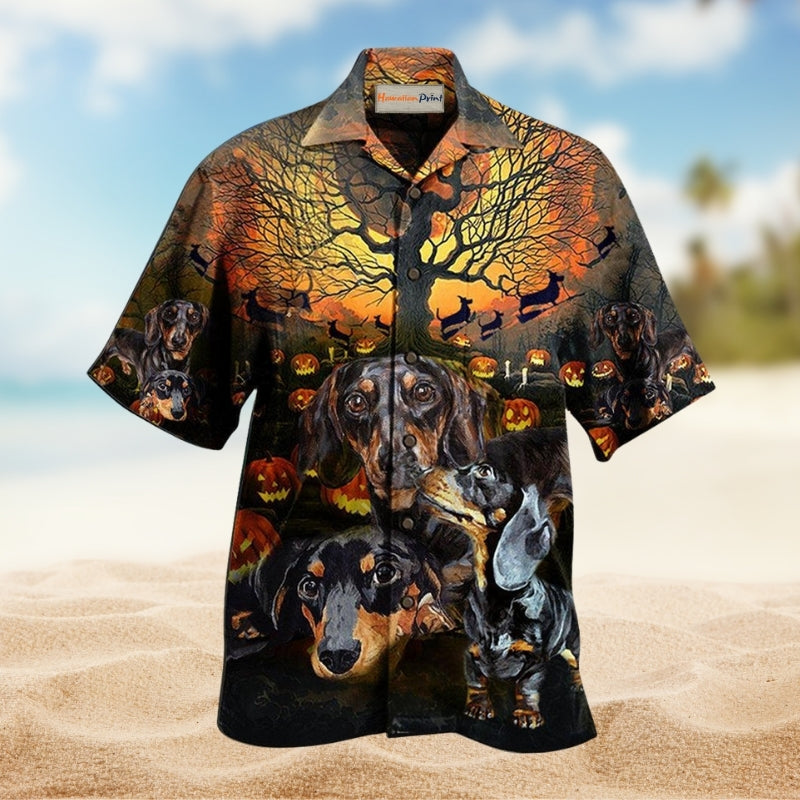 Dogs Awesome Dachshund Hawaiian Shirt For Coastal Travel Summer Holidays And Thoughtful Casual Gifts
