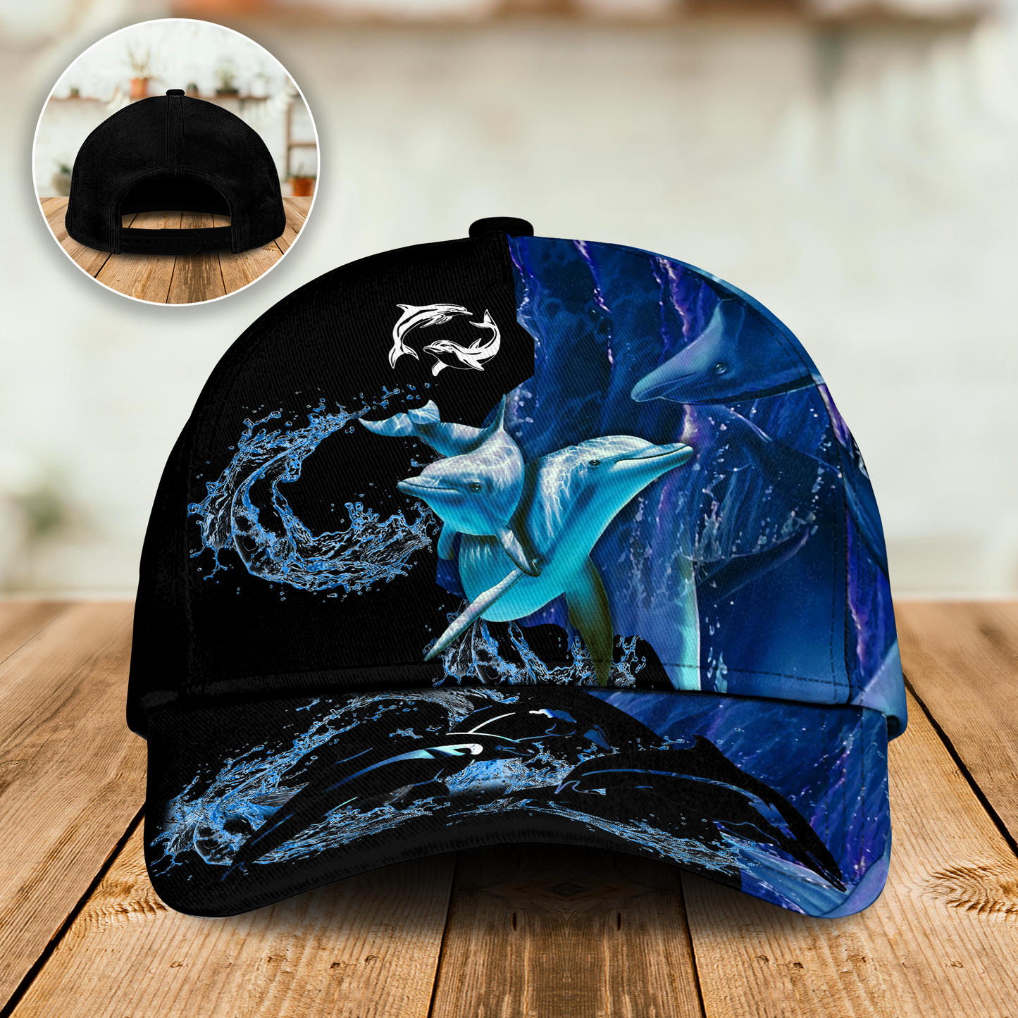 Dolphin Love Ocean Love Human Classic Cap For Festivals Holidays And Comfortable Everyday Wear