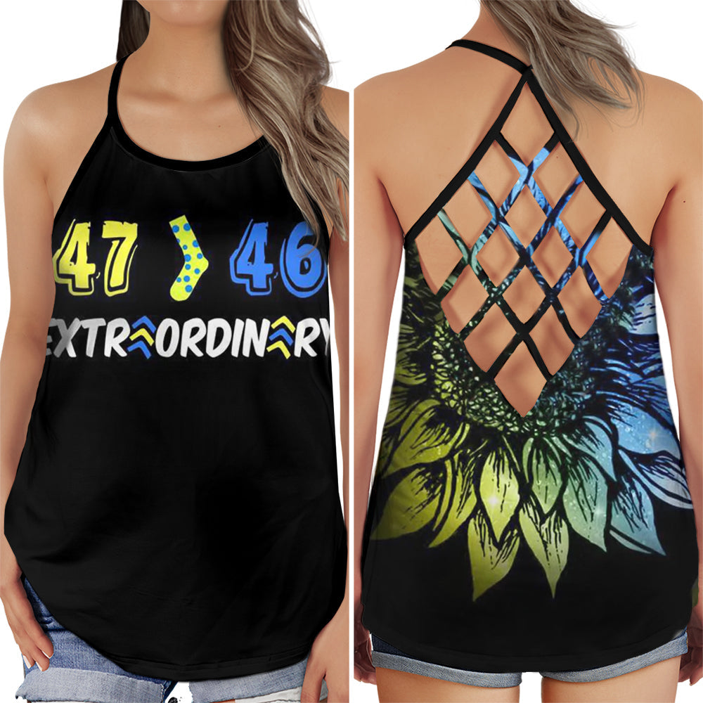 Down Syndrome Greater Than Hollow Tank Top For Community Events And Positive Support