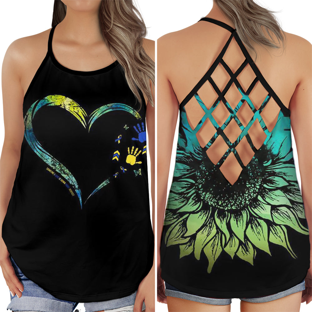 Down Syndrome Awareness Love And Support Hollow Tank Top For Community Events And Positive Support