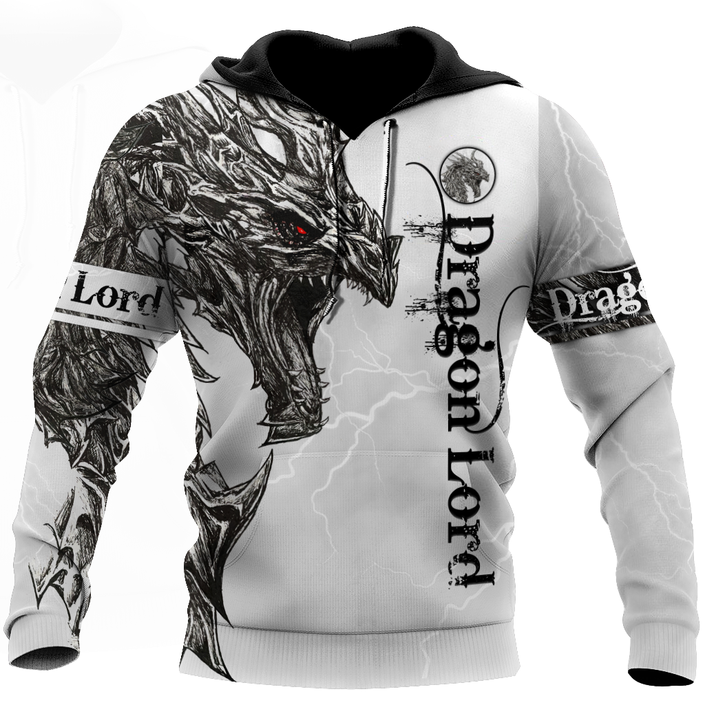 Red Dragon Lord Eye Tattoo Hoodie For Fantasy Lovers Casual Streetwear Travel And Everyday Comfort