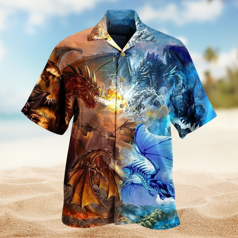 Dragon Mythic Power Hawaiian Shirt For Beach Days, Summer Outings, And Thoughtful Gift Giving