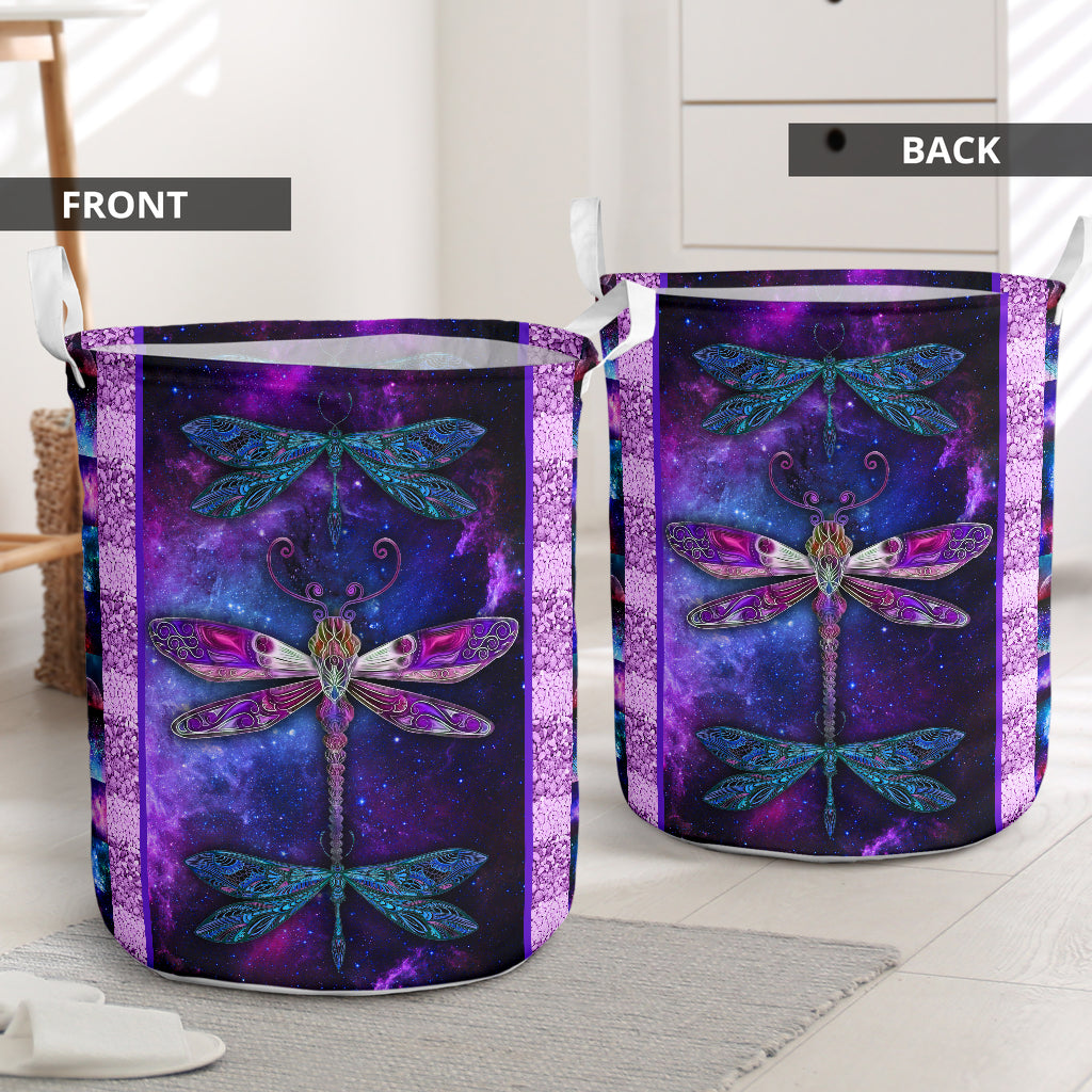 Dragonfly Galaxy Lovely Style Laundry Basket For Room Home Organizer