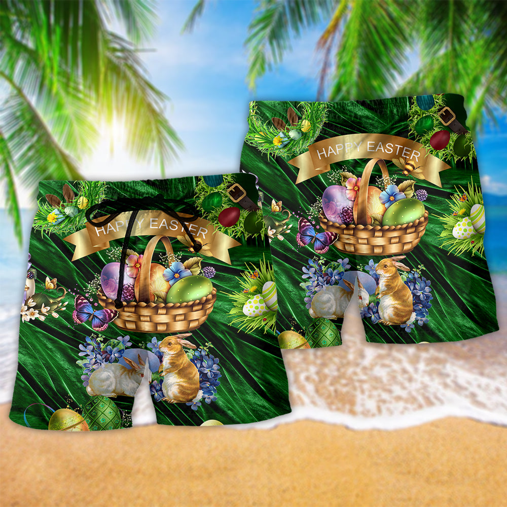Easter Bunny Beach Shorts Pattern Detail For Island Trips And Easy Warm Weather Wear