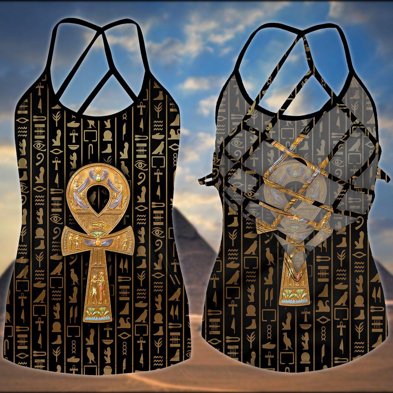 Egypt Legendary Hollow Tank Top For Workout Classes And Daily Wear