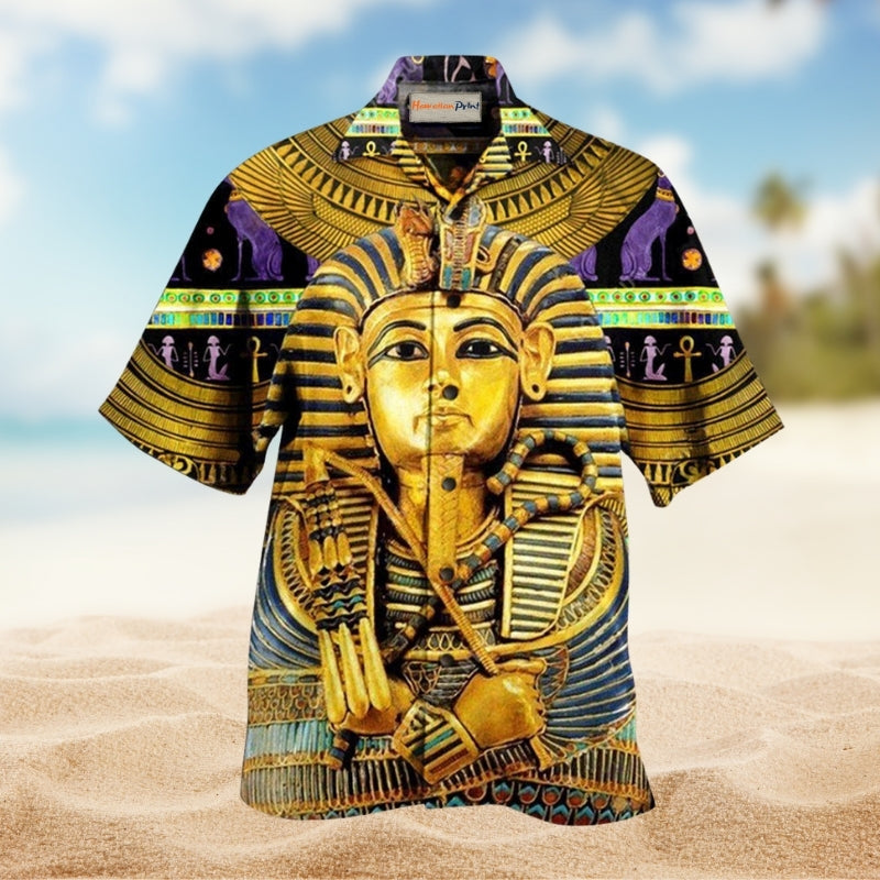 Egyptian God Hawaiian Shirt For Coastal Adventures Outdoor Gatherings And Casual Warm Weather Wear