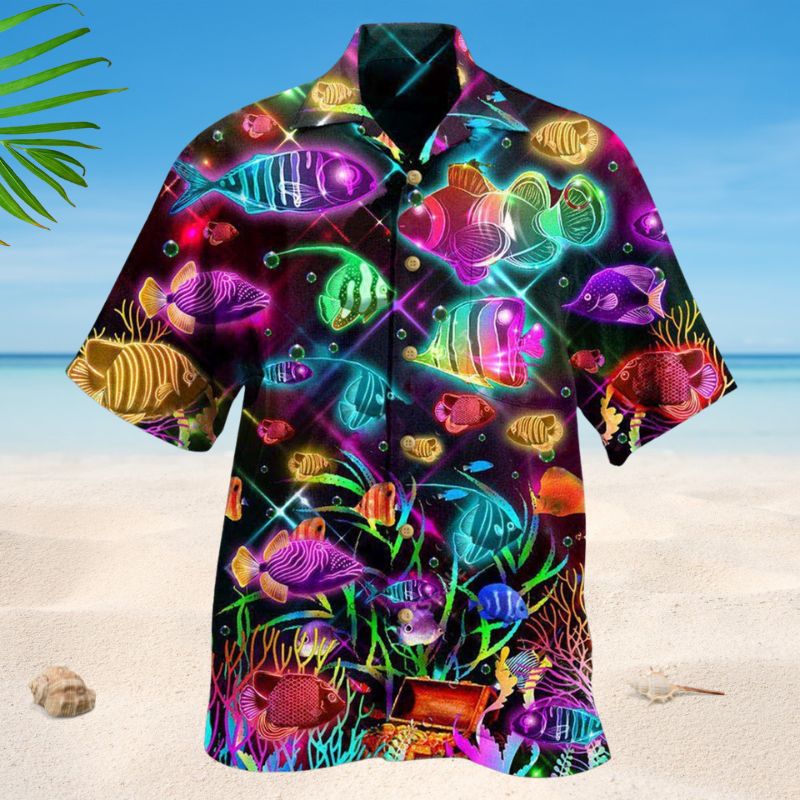 Even Small Fish Are Fish Hawaiian Shirt For Beach Holidays Outdoor Outings And Relaxed Everyday Wear