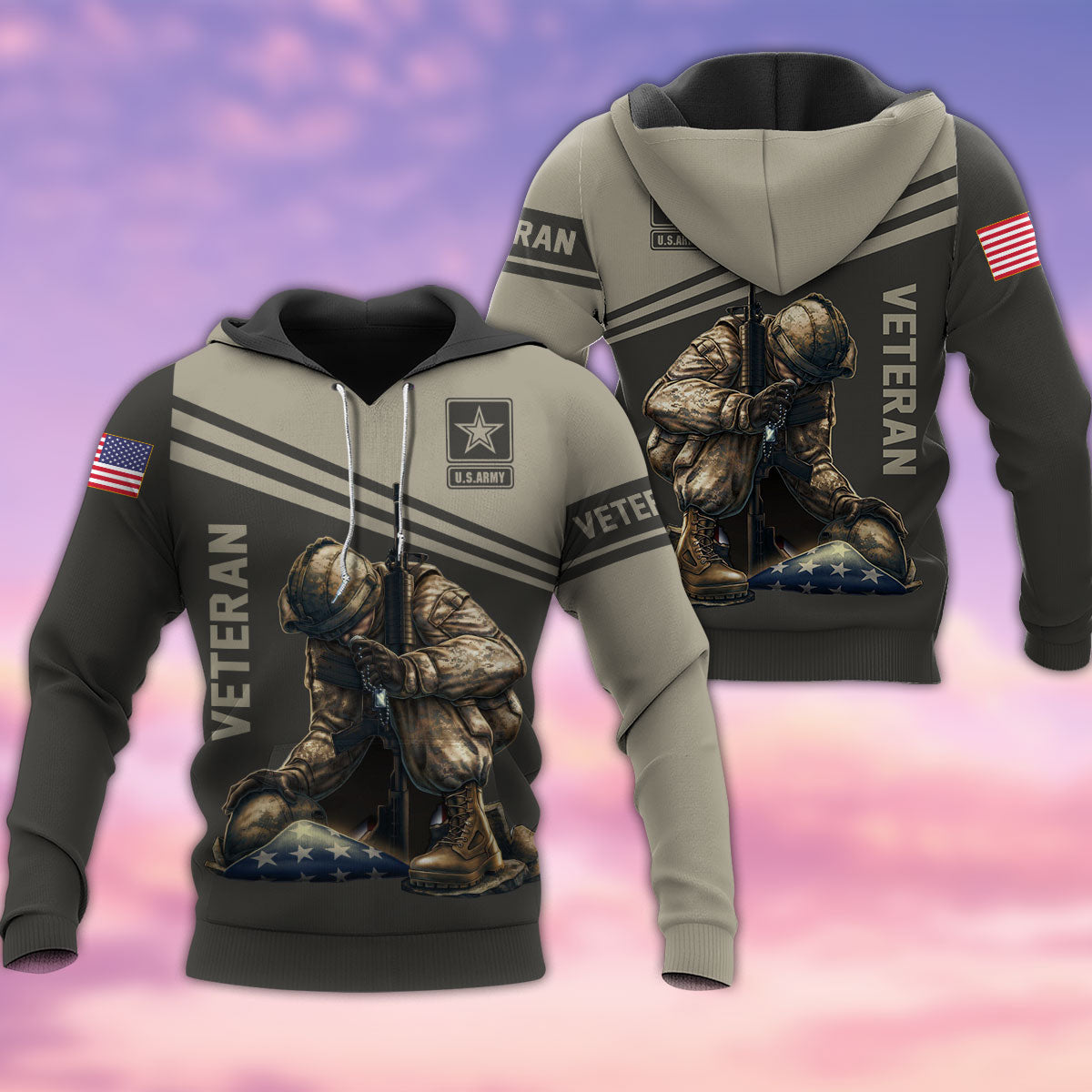 Veteran America Tribute Hoodie For Veteran Gatherings Outdoor Trips And Meaningful Gift Giving