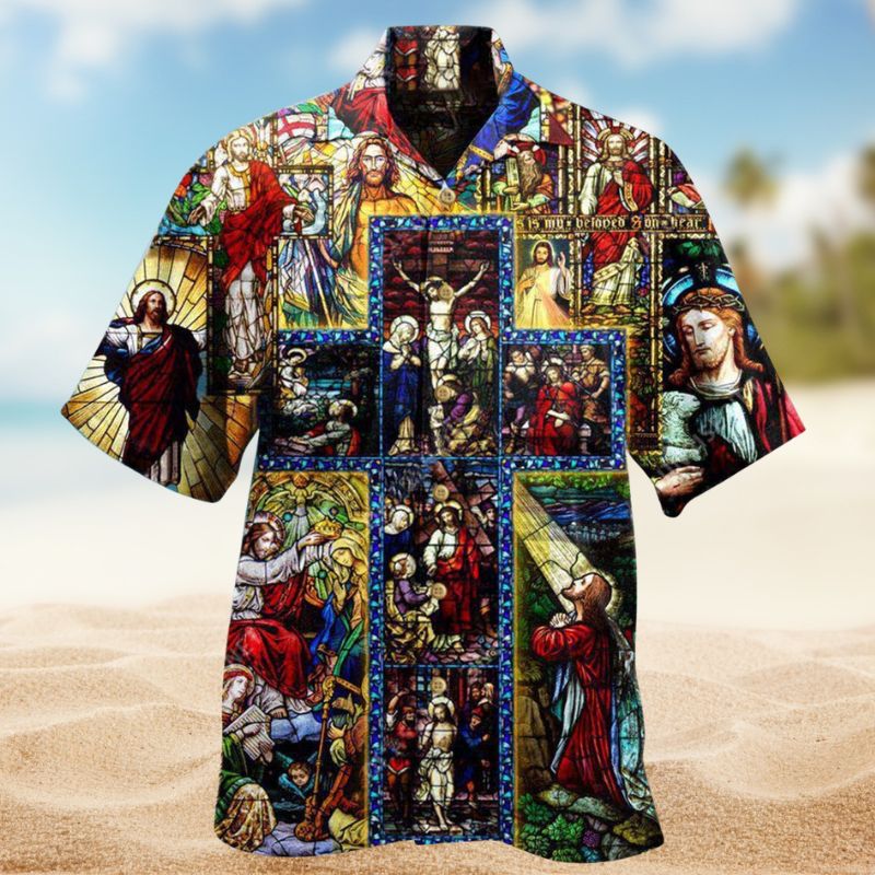 Faith Over Fear Hawaiian Shirt For Coastal Adventures Outdoor Gatherings And Casual Warm Weather Wear