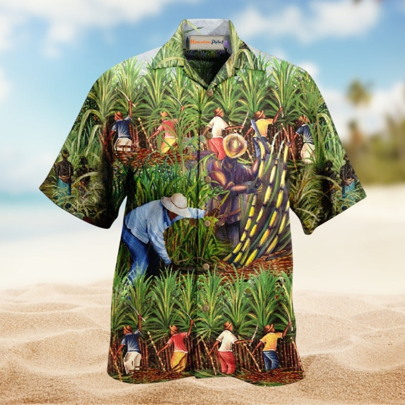 Sugarcane Farm Life Hawaiian Shirt For Island Getaways Beach Parties And Comfortable Vacation Style